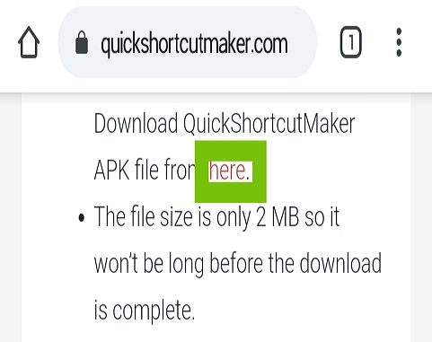 Descargar e instalar archivo APK QuickShortcutMaker