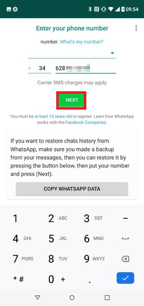 Tener dos números de WhatsApp