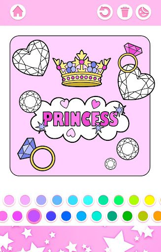 Princesas Colorear para Niñas